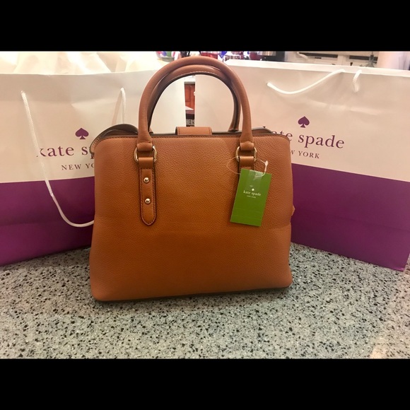 Kate spade Evangelie Larchmont cognac crossbody - Picture 2 of 8